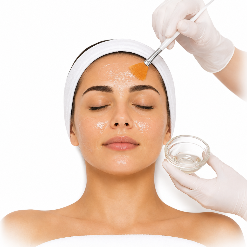 brightening chemical peel treatment